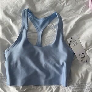 ALO Yoga Light Blue Racerback Sports Bra